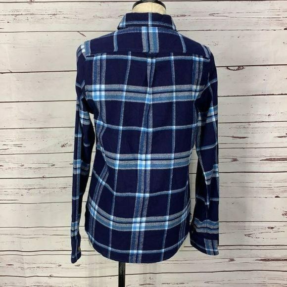 Hudson and Barrow Men's Blue Plaid Button Down Shirt Size Medium - Picture 4 of 9